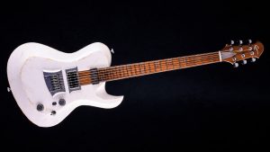 Hellcaster - Players White - rock guitar - front view