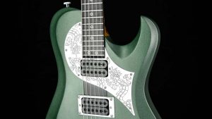 Ultimate - Green Dragon - rock & metal guitar - pickguard with dragon engraving