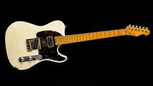 Versatile T-style guitar - Vintage White - front view