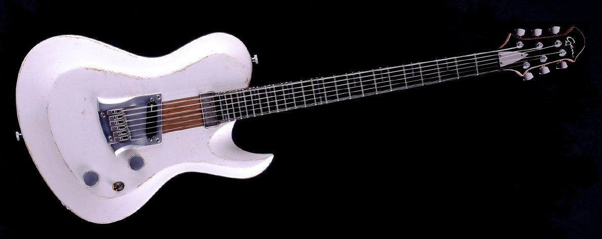 Hellcaster - 29" Baritone guitar SC - Players White