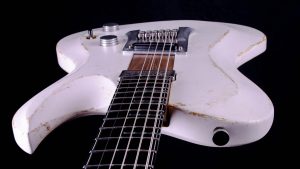 Hellcaster - 29" SC - Players White - pickguard