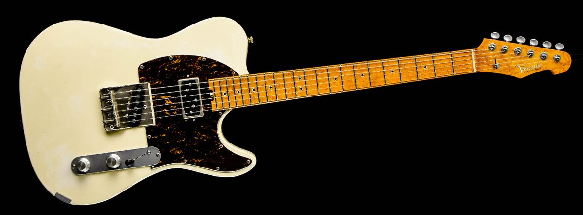 Versatile T-style guitar - Vintage White | Cyan Custom Shop