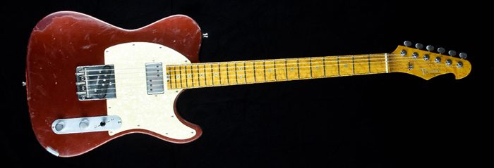 Versatile - Red Candy - T-Style Gitarre Cyan Guitars