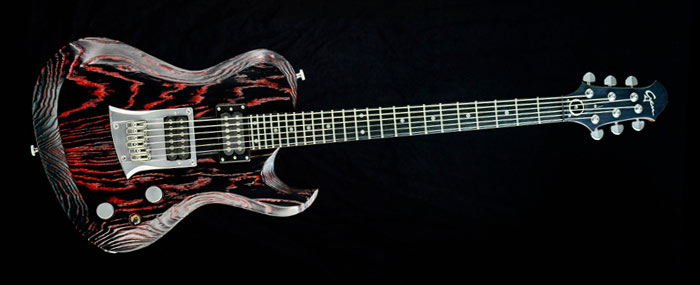Hellcaster Rock Gitarre - Redburst - Custom Gitarre
