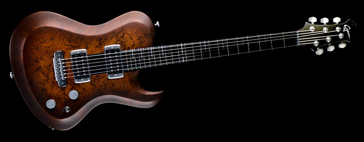 Hellcaster 2.0-Custom Guitar-Golden-Brown-1