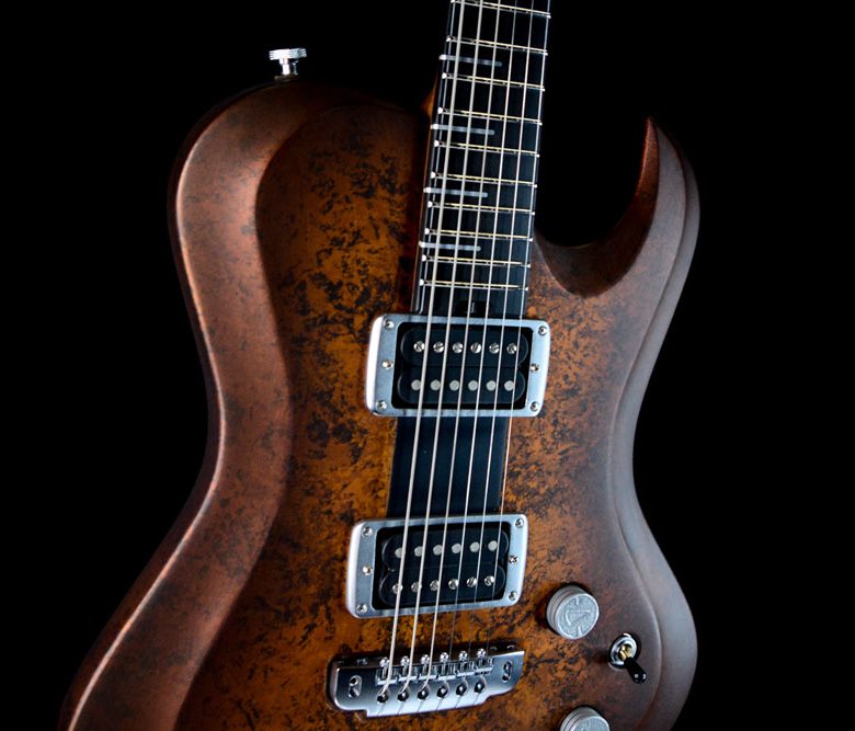 Hellcaster 2.0-Custom Guitar-Golden-Brown-6