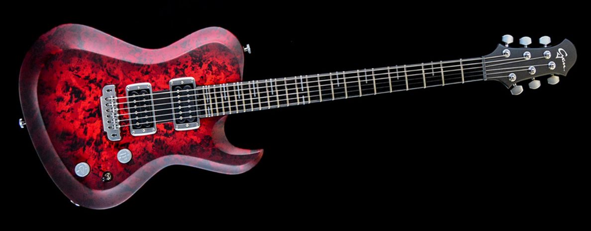 Hellcaster 2.0-Custom Guitar-Red-Moon-1