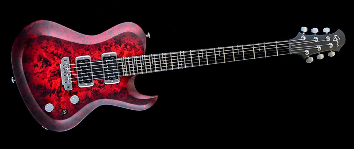 Hellcaster 2.0-Custom Guitar-Red-Moon-1
